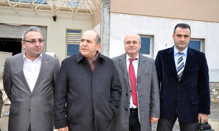 Baloğlu hastane inşaatını inceledi
