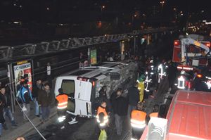 Metrobüs şoförü felaketi önledi