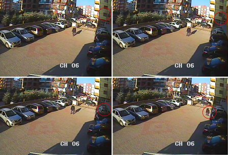 Cam silerken 3. kattan düştü