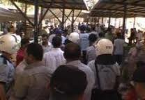 Pazarcılar ortalığı savaş alanına çevirdi