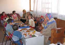 Spastik çocuklar ve aileler kaynaştı