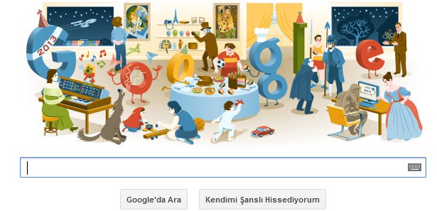 Google'dan ''yılbaşı gecesi'' logosu