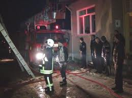 Konya'da ev yangını