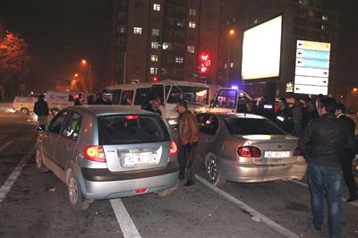 Konya'da 4 araç zincirleme kaza: 7 yaralı