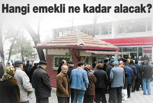 Hangi emekli ne kadar maaş alacak?