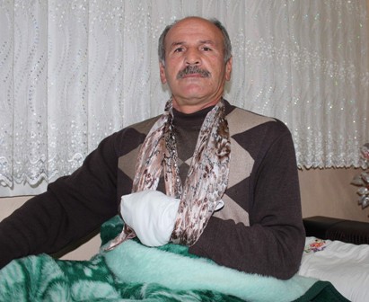 Yaban domuzu saldırısına uğradı