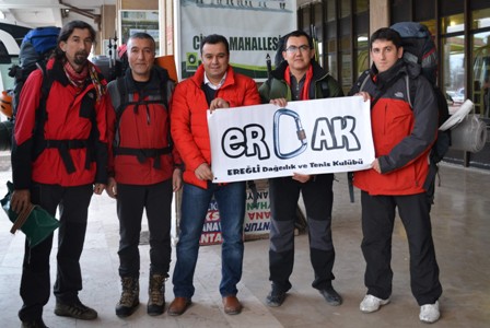 Ereğlili dağcılar Kars’a gitti