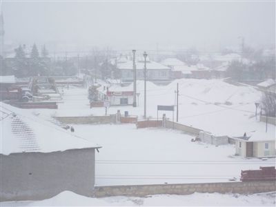 Kulu'da kar yağışı sürüyor
