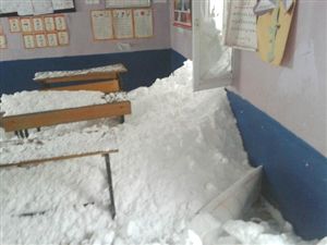 Okulun Üzerine Çığ Düştü