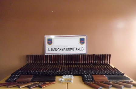 2012 yılında 975 kaçak av tüfeğine el konuldu