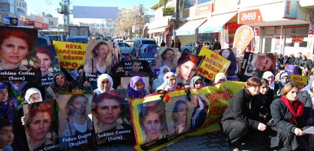 3 PKK'lının öldürülemsi protesto edildi
