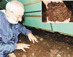 'Mucizevi solucanla' organik gübre üretimi
