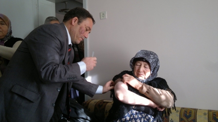 Ereğli'de umreciler aşı oldu