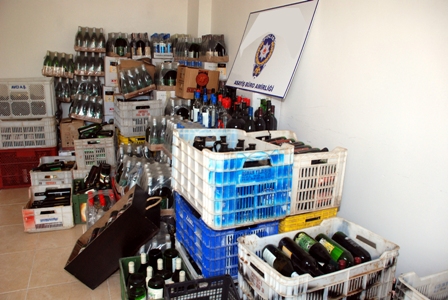 Akşehir’de kaçak içki operasyonu