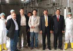 Süt fabrikası faaliyete geçti