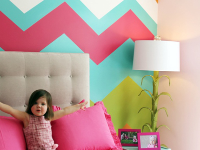 Dekorasyonda zikzak duvarlar