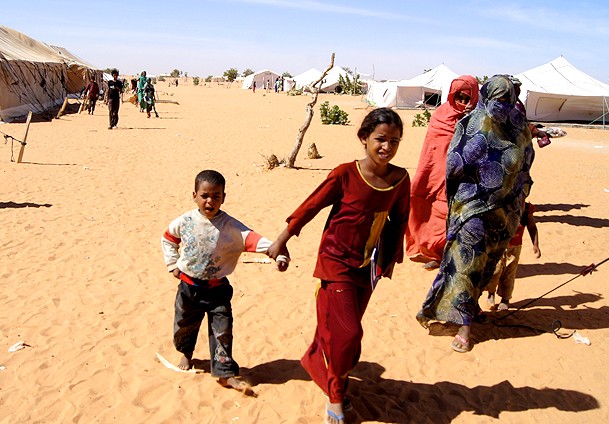 Malililer Moritanya sınırında