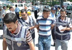 Gaspçı adliyeye sevk edildi