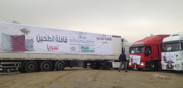 Suriye'ye 8 tır yardım