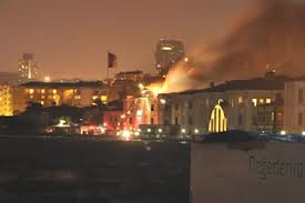 Üniversitedeki hasar gündüz ortaya çıktı VİDEO