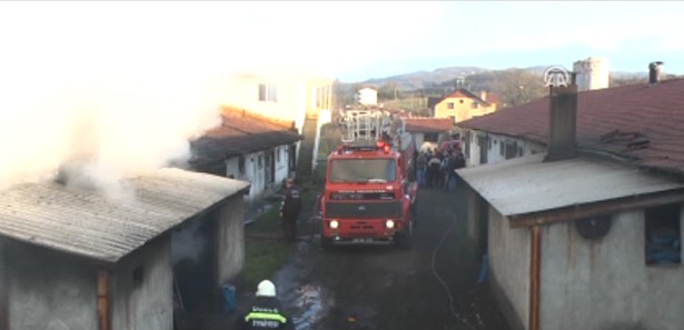 Müstakil evde yangın çıktı