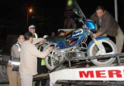 15 motosiklete trafikten men cezası