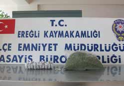 500 gram toz esrar ele geçirildi