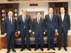 Yıldırım Demirören'den Haşim Kılıç'a nezaket ziyareti