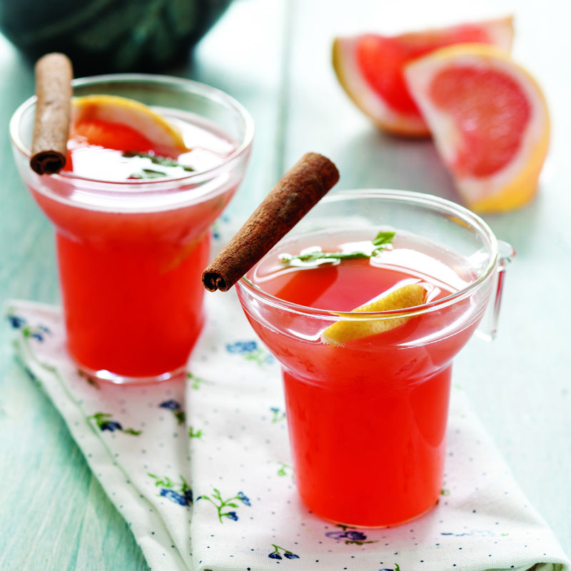 Sıcak greyfurt çayı