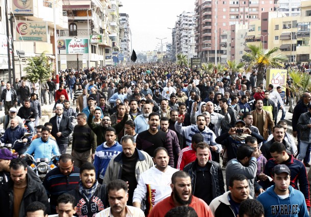 Port Said'de yine çatışma vardı