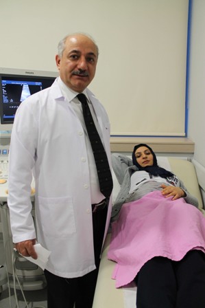 Miyom karnı açılmadan alındı