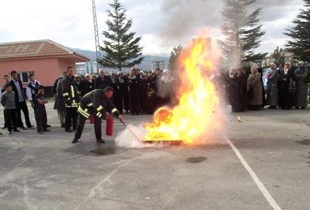 Kuran Kursu’nda yangın tatbikatı