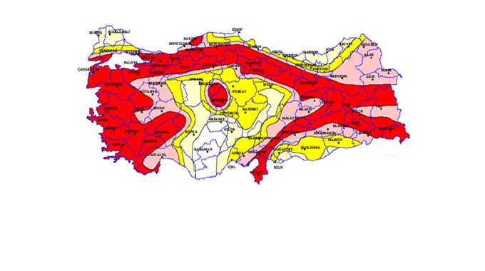 Deprem riski olan bölgeler açıklandı