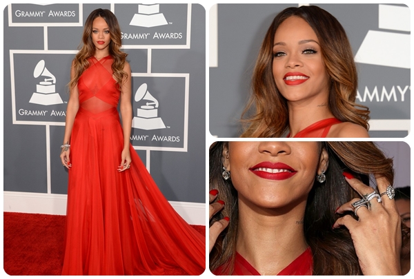 Rihanna 55. Grammy'nin en şıkı