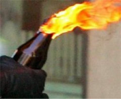 Molotof kokteyli hazırlığına baskın