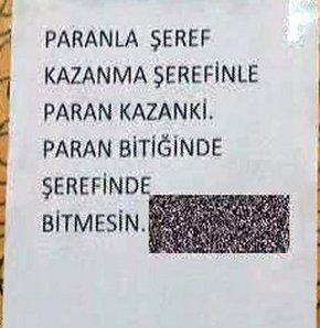 Uyuşturucu tacirlerinin evinden çıkan not