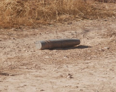 Hatay Yayladağı'na havan topu mermisi düştü