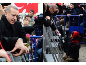 Erdoğan'dan engelli kıza kartvizitli iş sözü