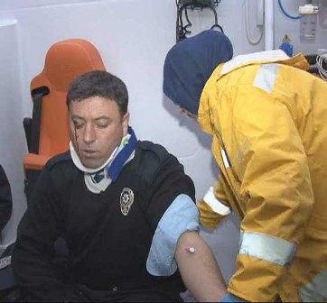 Polise çarpan şahıs yakalandı