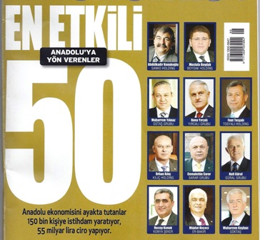 En etkili iş insanı listesinde 2 Konyalı