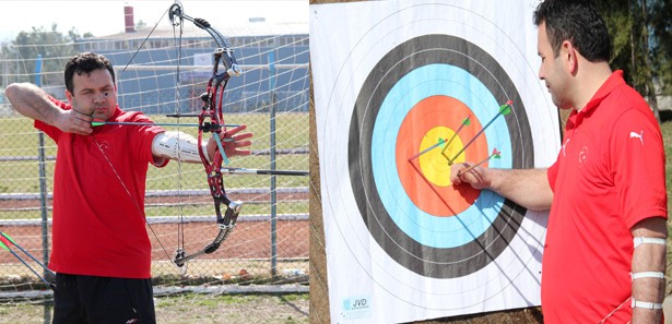 Gözleri görmüyor ama attığını 12'den vuruyor