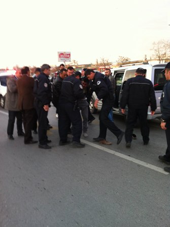 Konya'da polis-şüpheli kovalamacası