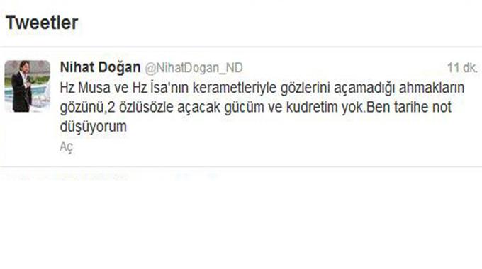 Nihat Doğan'ın özlü sözler gerekçesi