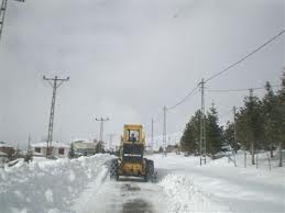 Sarayönü'nde kar yağışı