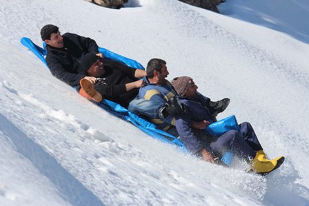 Derebucak'ta kayak keyfi