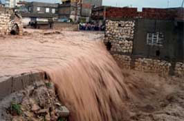 Doğanbey'de sel evleri bastı