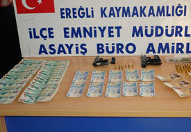 Ereğli'de çete operasyonu