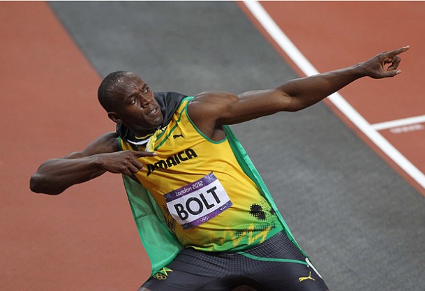 100 metreden Bolt geçti