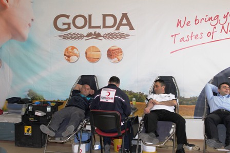 Golda Makarna’dan kan bağışına destek
