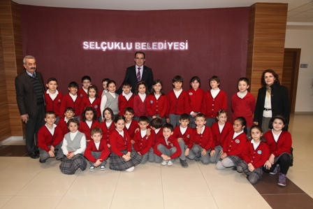 Türmak’lı öğrencilerden Selçuklu Belediye Başkanı’na teşekkür